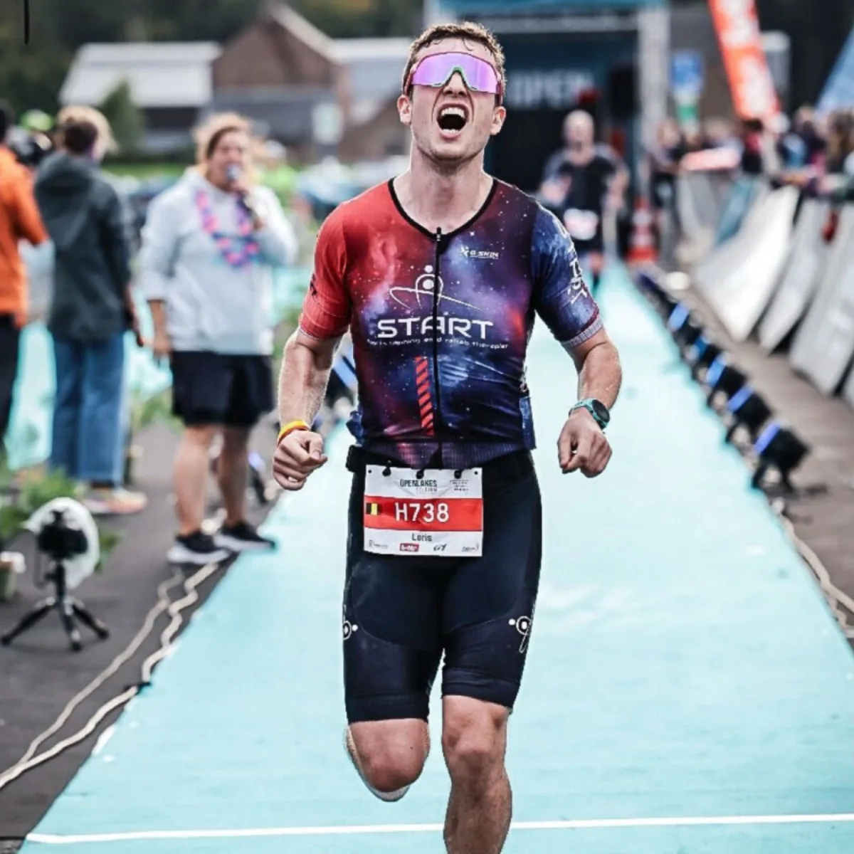 Loris, triathlète ambassadeur du cabinet START Gives